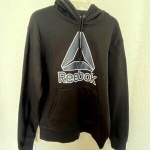Reebok New with Tags Black Logo Hoody- Size M